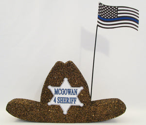 Sheriff Hat centerpiece