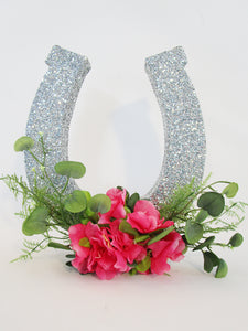 Horseshoe silk floral centerpiece - Designs by Ginny
