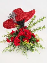 Load image into Gallery viewer, small floppy hat styrofoam centerpiece - Designs by Ginny
