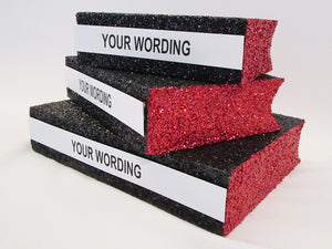 Glitter Faux Stack of Books with Glitter Cover
