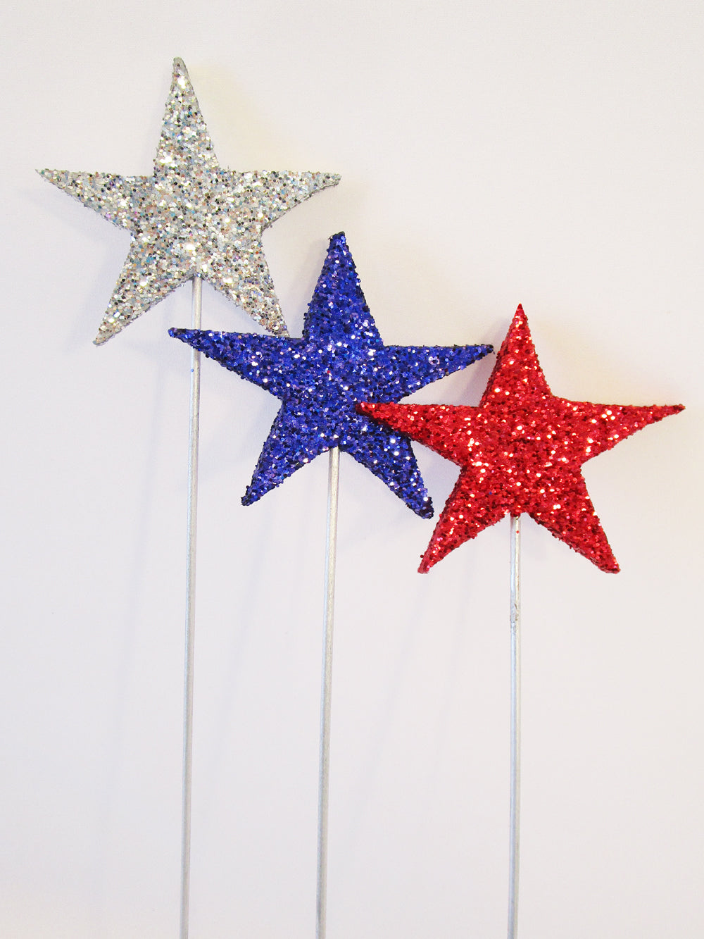 Red, Silver & Blue Stars