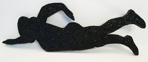 Black styrofoam swimmer cutout - Designs by Ginny