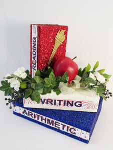 Styrofoam books teacher centerpiece - Designs by Ginny