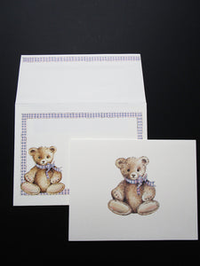 Teddy Bear notecards - Designs by Ginny
