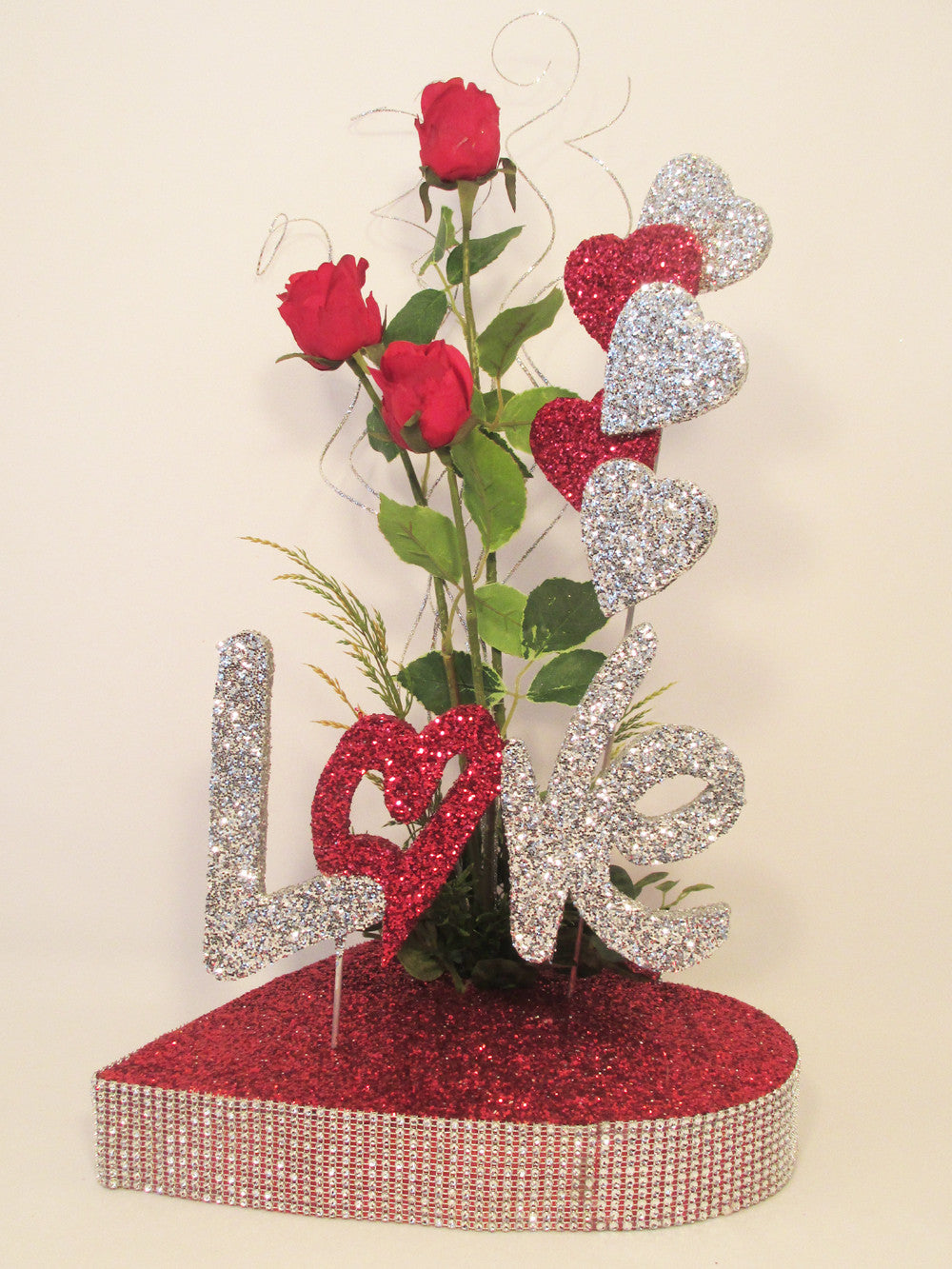 Valentine's Centerpiece, Love & Roses
