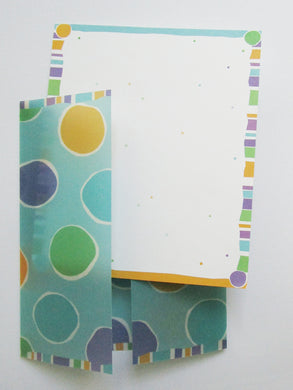 Polka Dots and stripe invite - Designs by Ginny