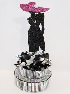 Woman silhouette centerpiece - Designs by Ginny